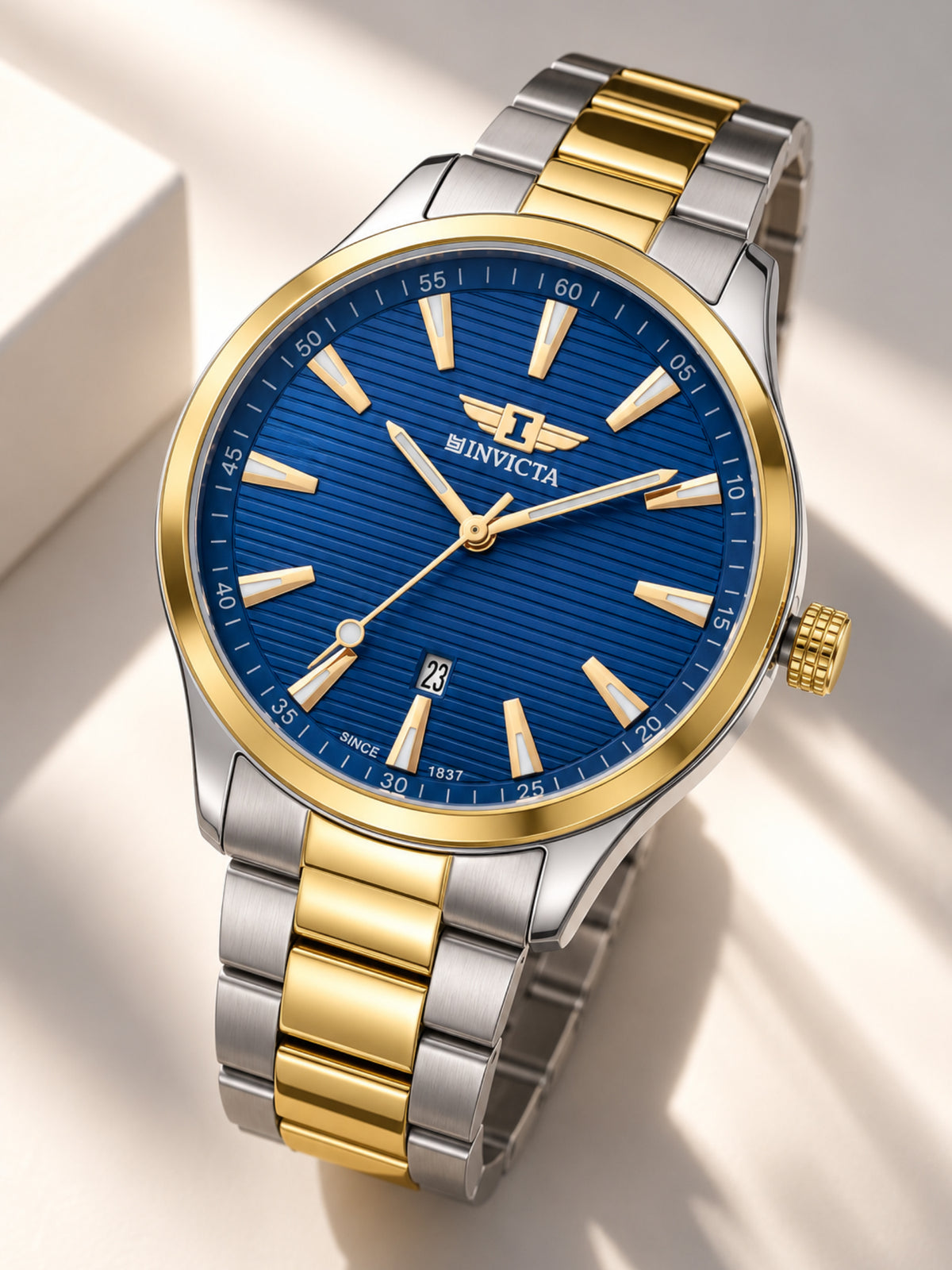 I-By Invicta Quartz Blue Dial Analog Watch For Gents - IBI26073