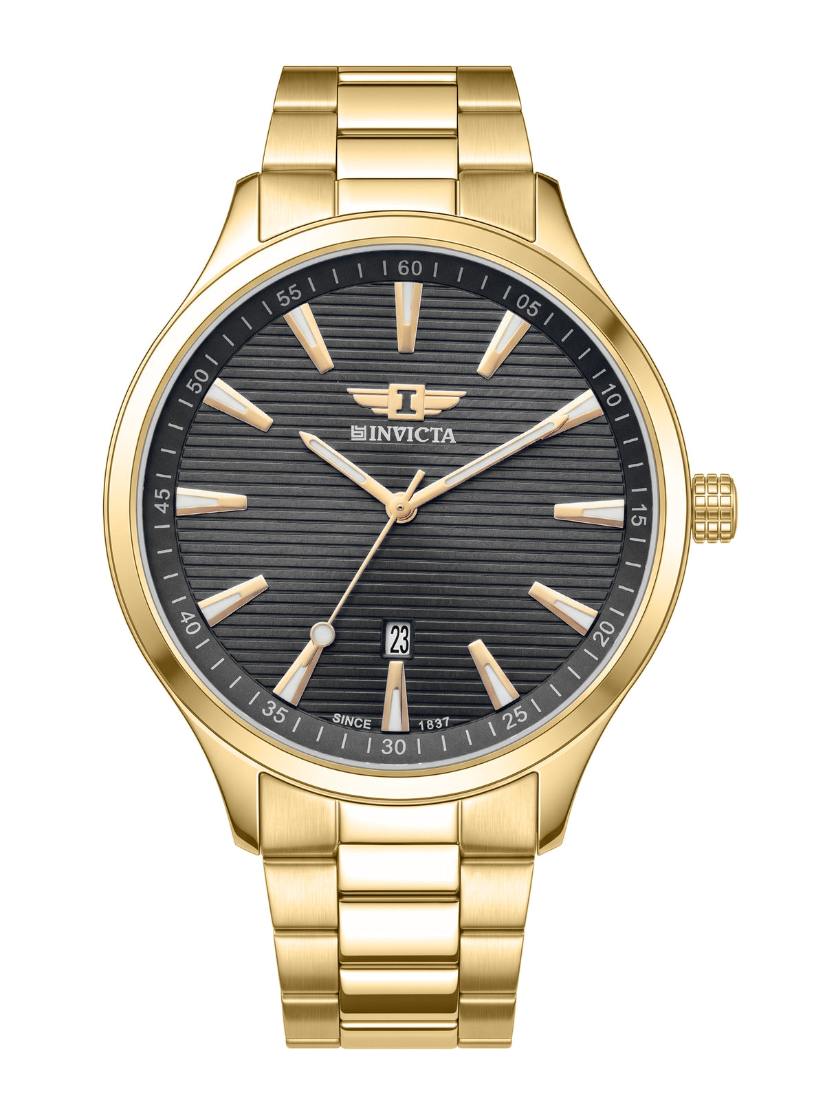 I-By Invicta Quartz Black Dial Analog Watch For Gents - IBI26075