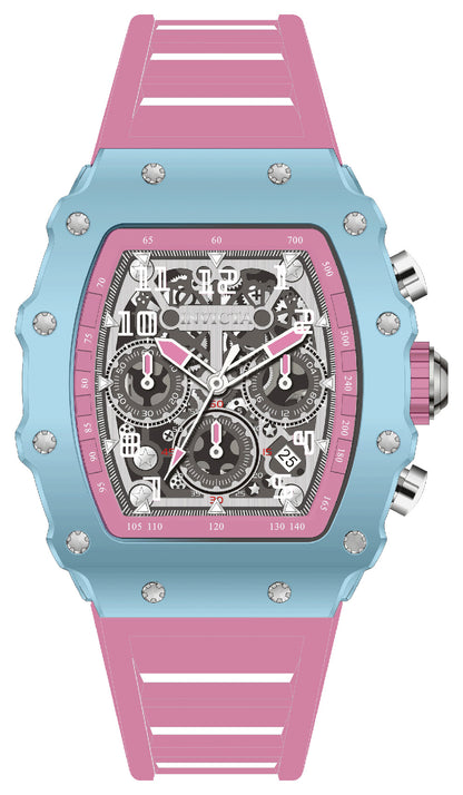 Invicta Racing Quartz Silver Dial Analog Watch For Gents - 69706