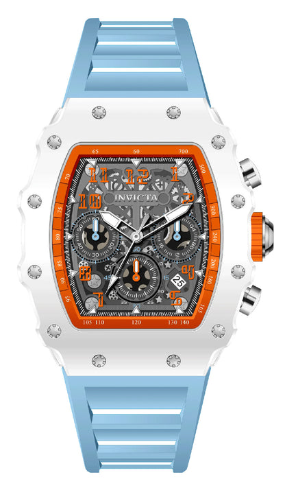 Invicta Racing Quartz Silver Dial Analog Watch For Gents - 69731