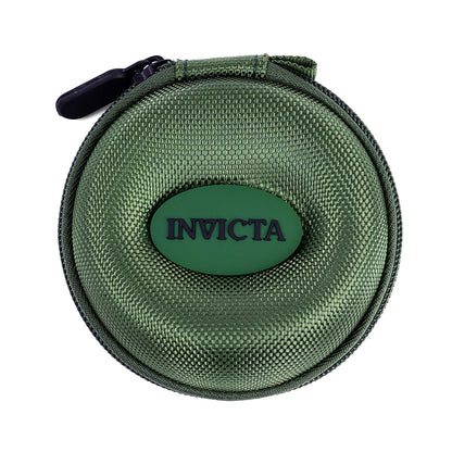 Invicta Single Watch Travel Case w/ Zipper, Green (IPM247-GRN)