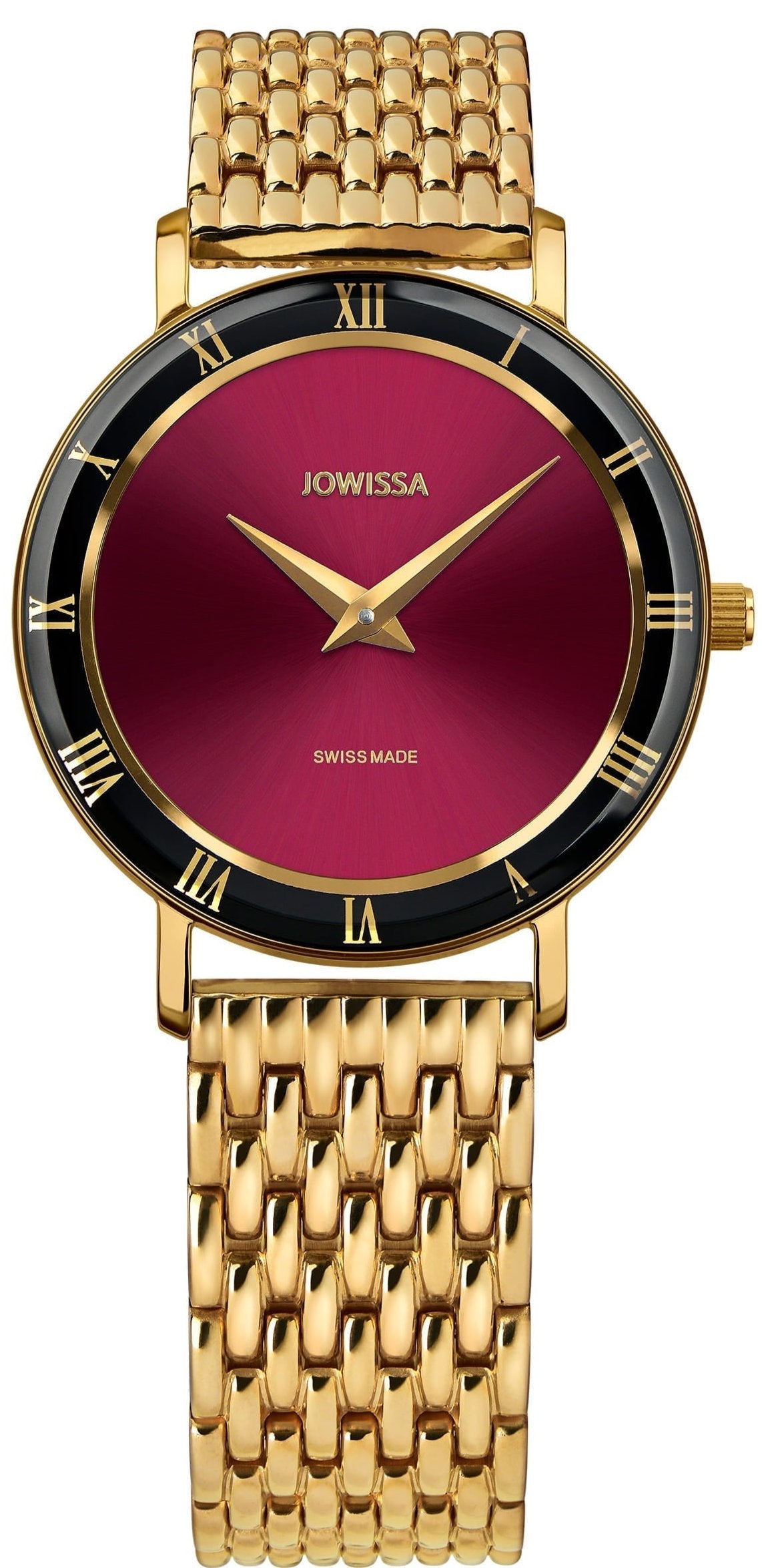 Jowissa Swiss Made Red Dial Analog Watch For - Ladies J2.291.M