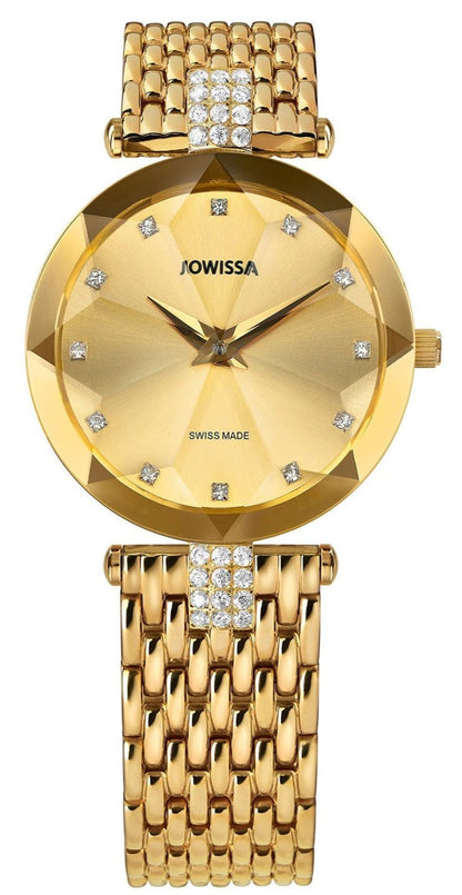 Jowissa Swiss Made Gold Dial Analog Watch For - Ladies J5.629.M