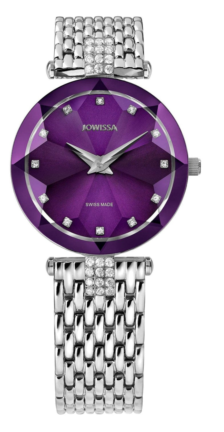 Jowissa Swiss Made Purple Dial Analog Watch For - Ladies J5.702.M