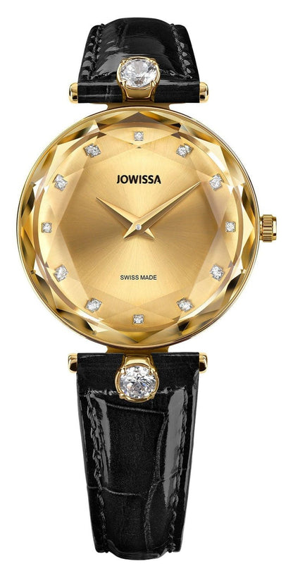 Jowissa Swiss Made Gold Dial Analog Watch For - Ladies J5.829.M