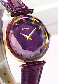 Jowissa Swiss Made Purple Dial Analog Watch For - Ladies J5.831.M