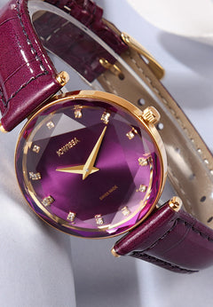 Jowissa Swiss Made Purple Dial Analog Watch For - Ladies J5.831.M