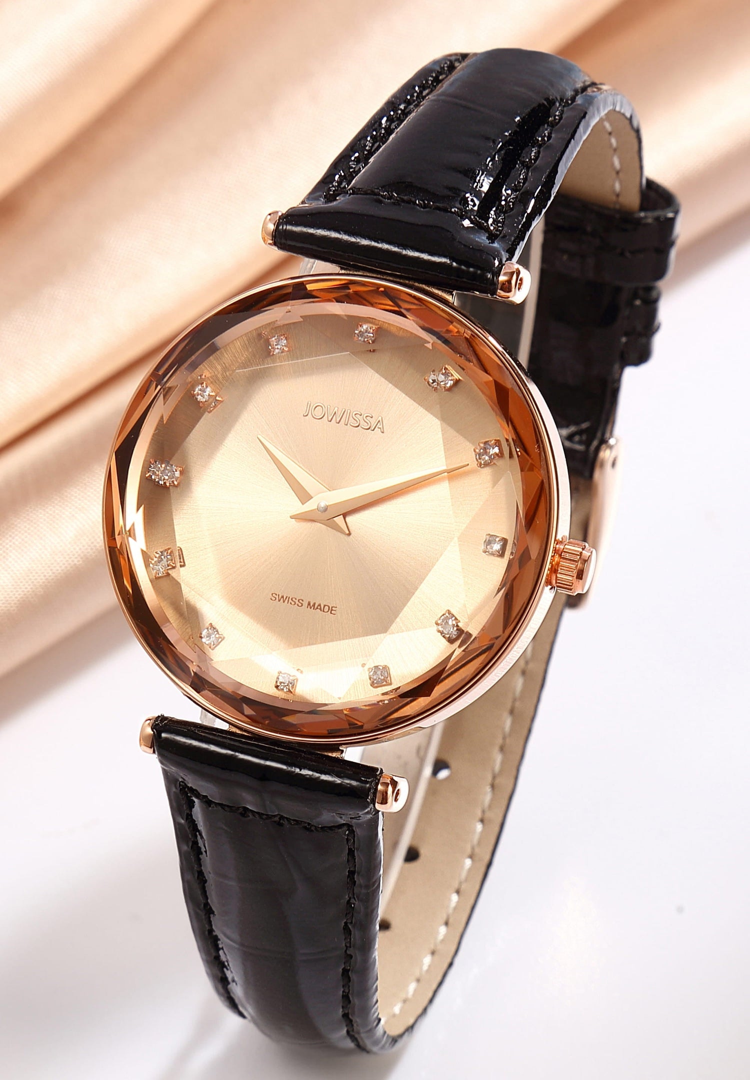 Jowissa Swiss Made Rose Gold Dial Analog Watch For - Ladies J5.833.M