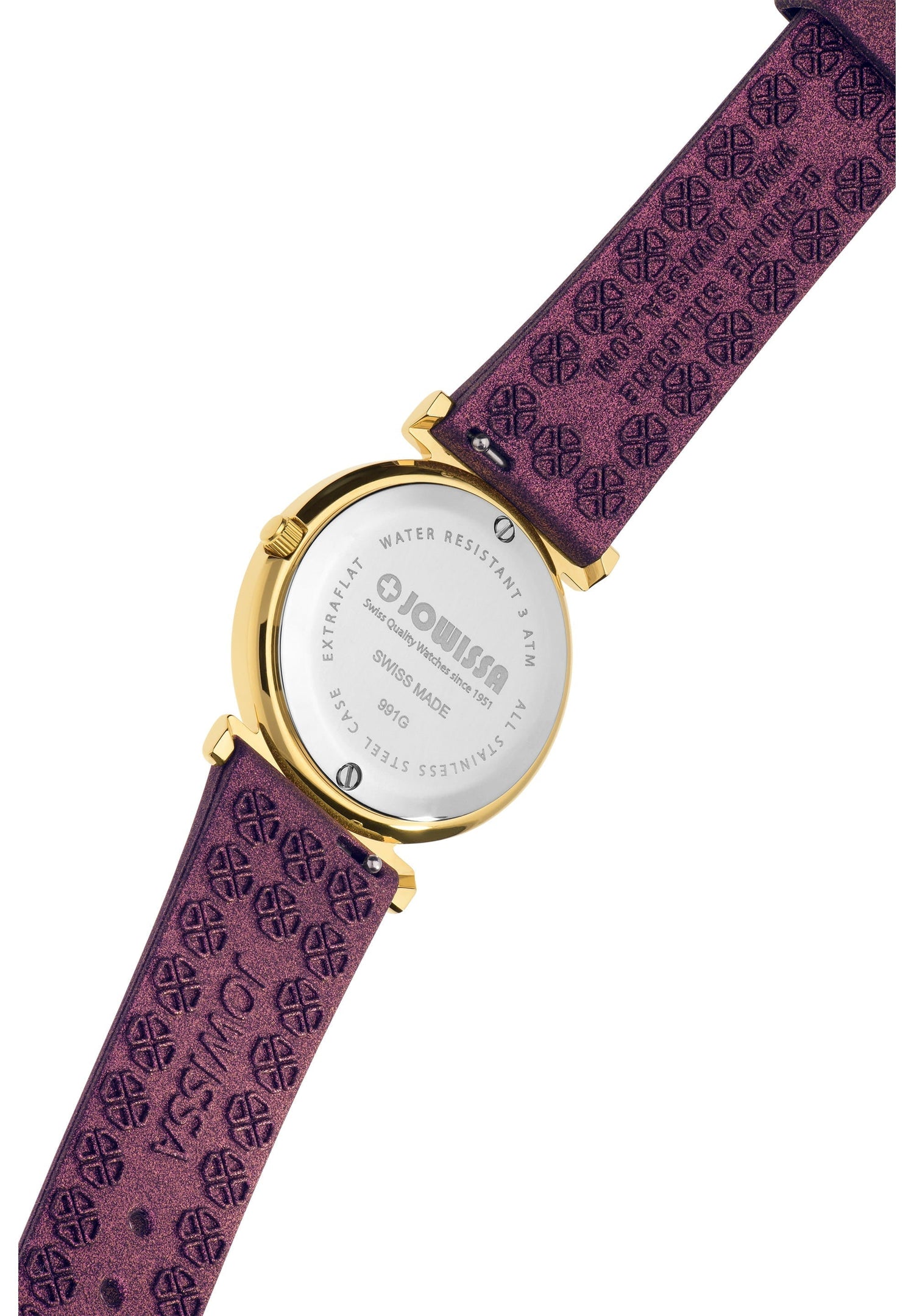 Jowissa Swiss Made Purple Dial Analog Watch For - Ladies J5.855.M