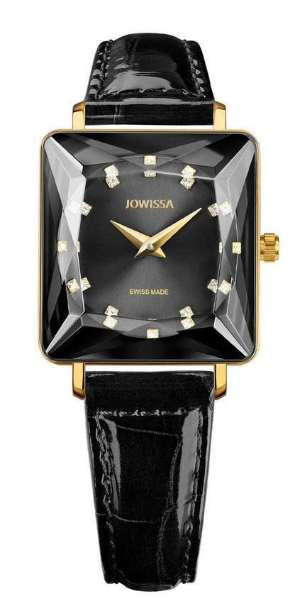 Jowissa Swiss Made Black Dial Analog Watch For - Ladies J8.060.M