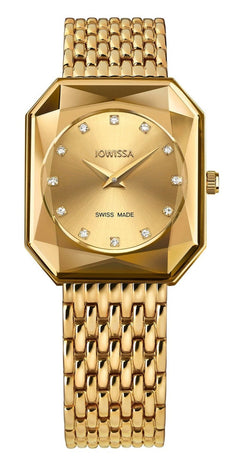 Jowissa Swiss Made Gold Dial Analog Watch For - Ladies J8.079.M