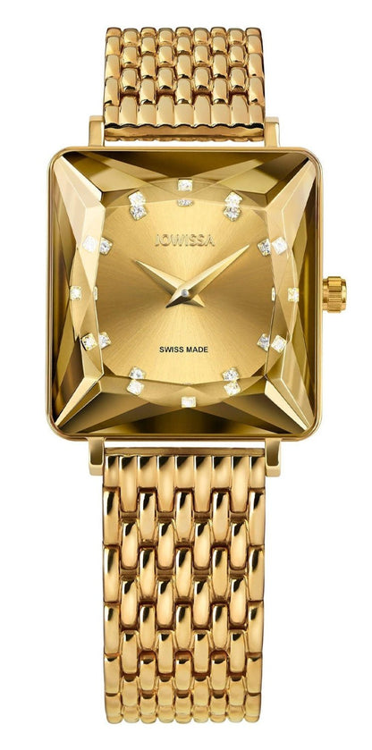 Jowissa Swiss Made Gold Dial Analog Watch For - Ladies J8.095.M