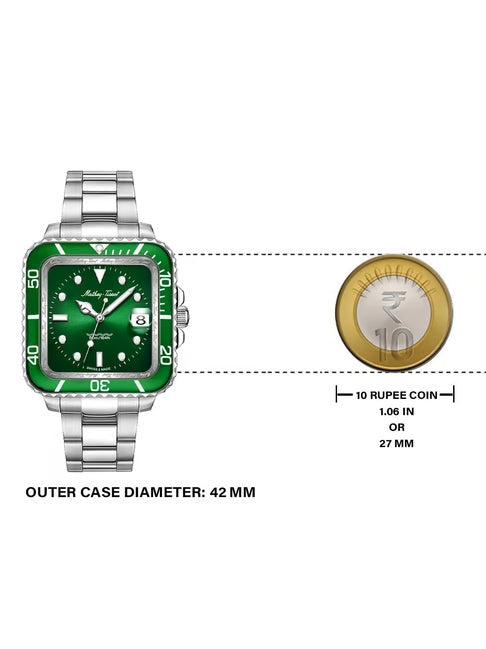Mathey-Tissot Swiss Made Green Dial Analog  Watch For Men -  H902QAV