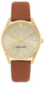 Nine West Gold Dial Analog Watch For -  Ladies NW-1994CHHY