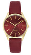 Nine West Burgundy Dial Analog Watch For -  Ladies NW-1994GPBY