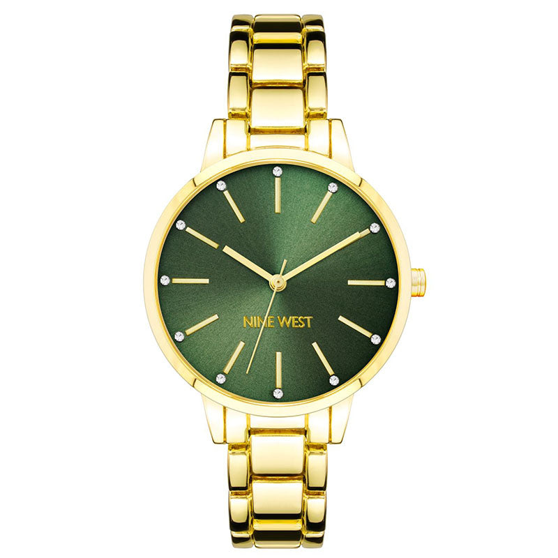 Nine West Green Dial Analog Watch For -  Ladies NW-2098GNGB