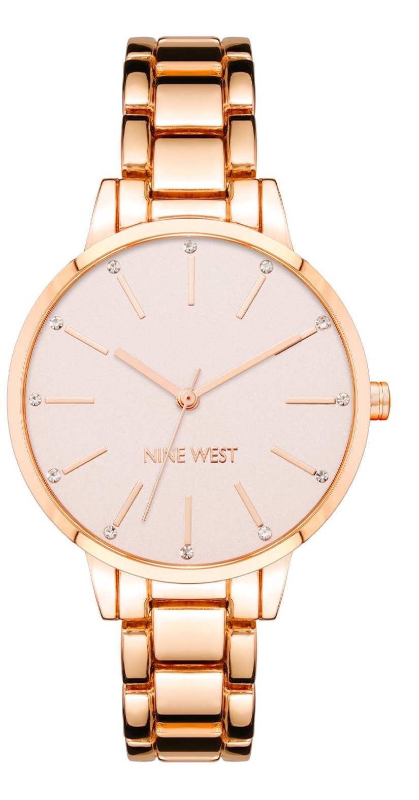 Nine West Pink Dial Analog Watch For -  Ladies NW-2098PKRG