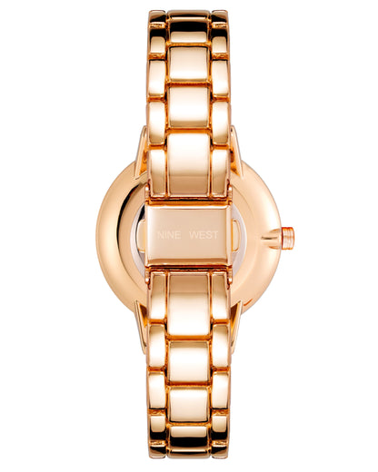 Nine West Pink Dial Analog Watch For -  Ladies NW-2098PKRG