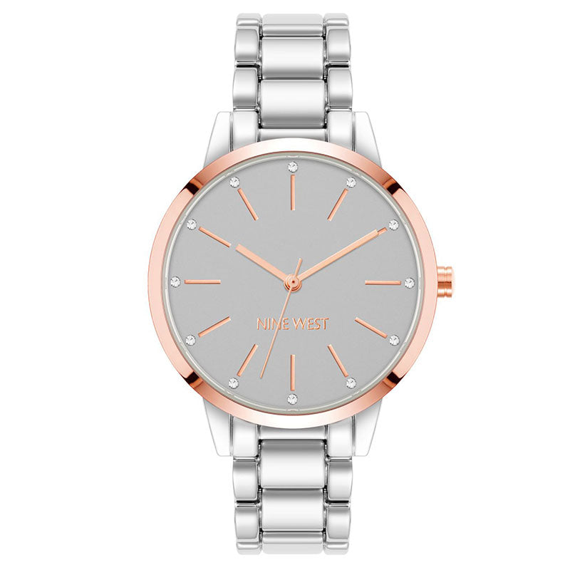 Nine West Grey Dial Analog Watch For -  Ladies NW-2099GYRT