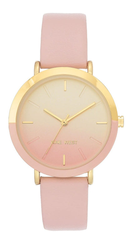 Nine West Pink Dial Analog Watch For -  Ladies NW-2346GPLP