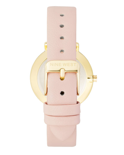 Nine West Pink Dial Analog Watch For -  Ladies NW-2346GPLP
