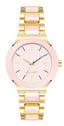 Nine West Pink Dial Analog Watch For -  Ladies NW-2908BHGB