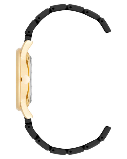 Nine West Black Dial Analog Watch For -  Ladies NW-2960GPBK
