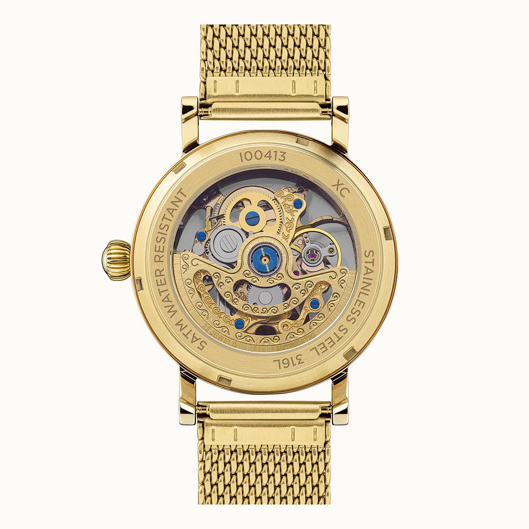 Ingersoll Automatic Gold Skeleton Dial With Lifetime Warranty Analog Watch - For Gents  I00413