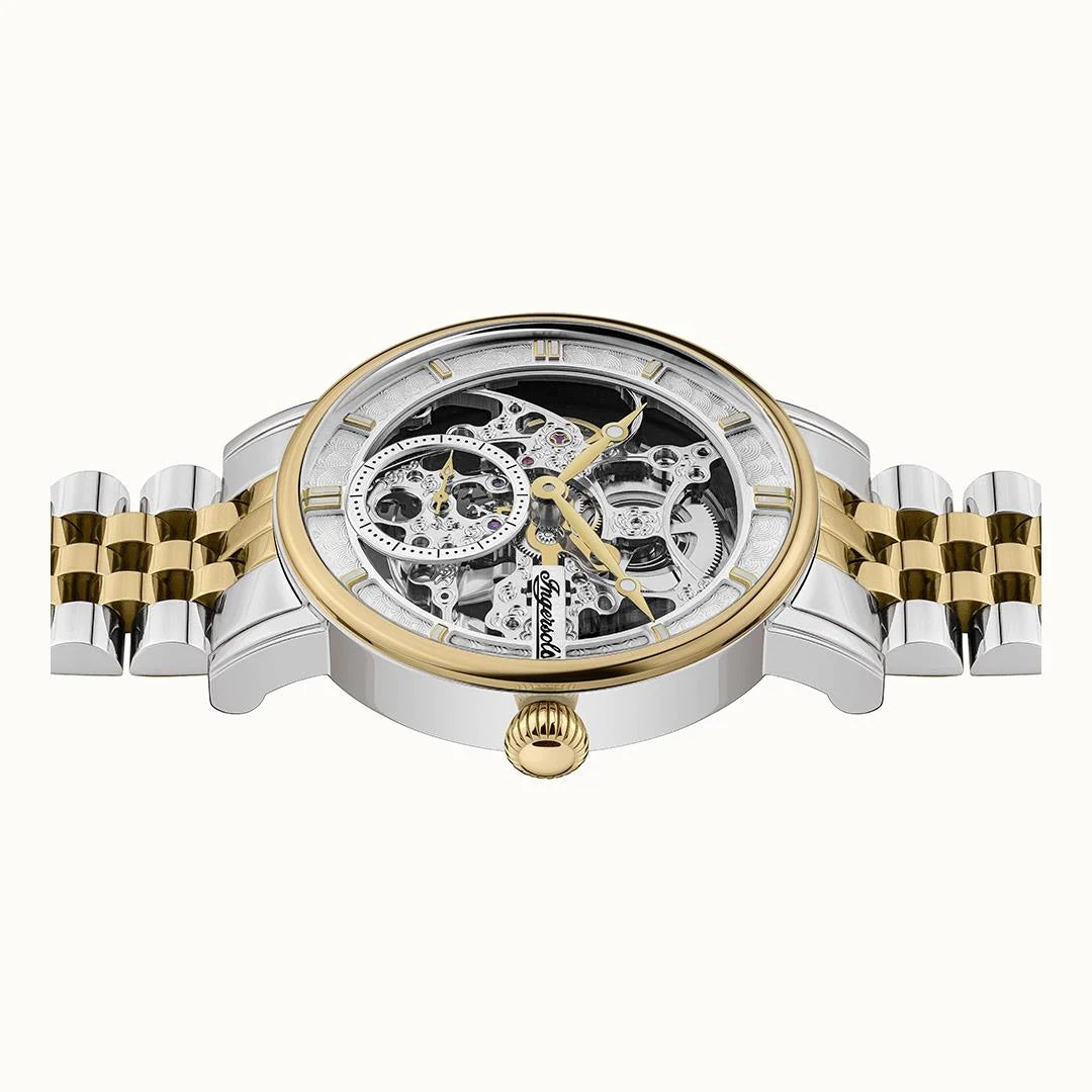 Ingersoll Automatic Silver Dial and Two Tone Bracelet With Lifetime Warranty Analog Watch - For Gents I00414
