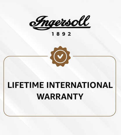 Ingersoll The Michigan Automatic Mens Watch with White Dial and Brown Leather Strap - I01103B