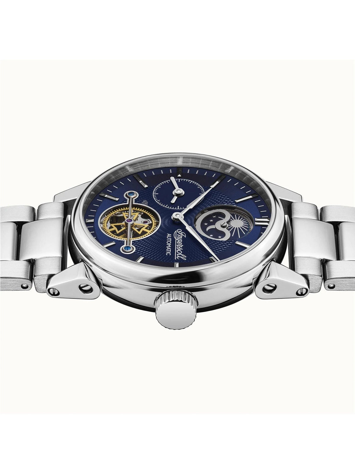 Ingersoll Automatic Blue Dial and Stainless Steel Bracelet With Lifetime Warranty Analog Watch - I07501B