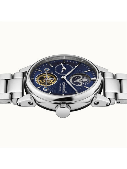 Ingersoll Automatic Blue Dial and Stainless Steel Bracelet With Lifetime Warranty Analog Watch - I07501B