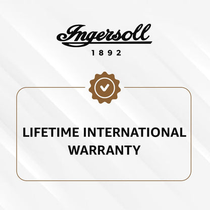 Ingersoll Men The Jazz Gents Automatic Analog Watch with Black Dial and Black Leather Strap - I07701