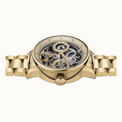 Ingersoll Automatic Gold Skeleton Dial With Lifetime Warranty Analog Watch - For Gents  I07711
