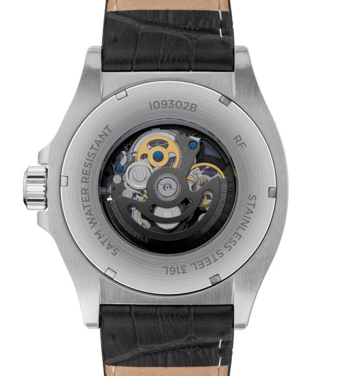 Ingersoll Automatic Black Dial and Black Leather Strap With Lifetime Warranty Analog Watch - I09302B