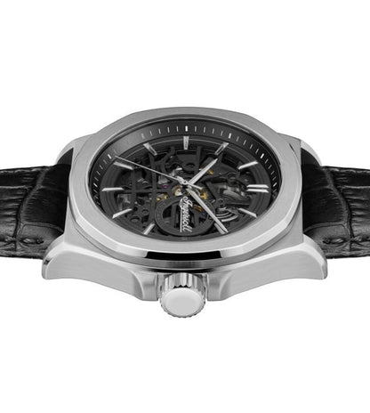 Ingersoll Automatic Black Dial and Black Leather Strap With Lifetime Warranty Analog Watch - I09302B