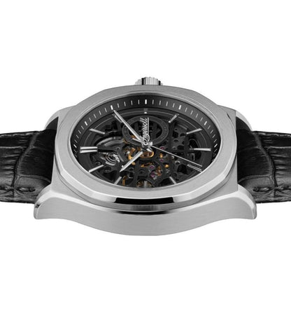 Ingersoll Automatic Black Dial and Black Leather Strap With Lifetime Warranty Analog Watch - I09302B