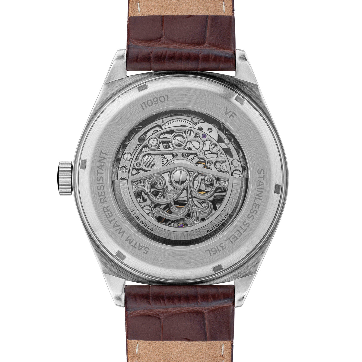 Ingersoll Automatic Silver Skeleton Dial With Lifetime Warranty Analog Watch - For Gents  I10901B