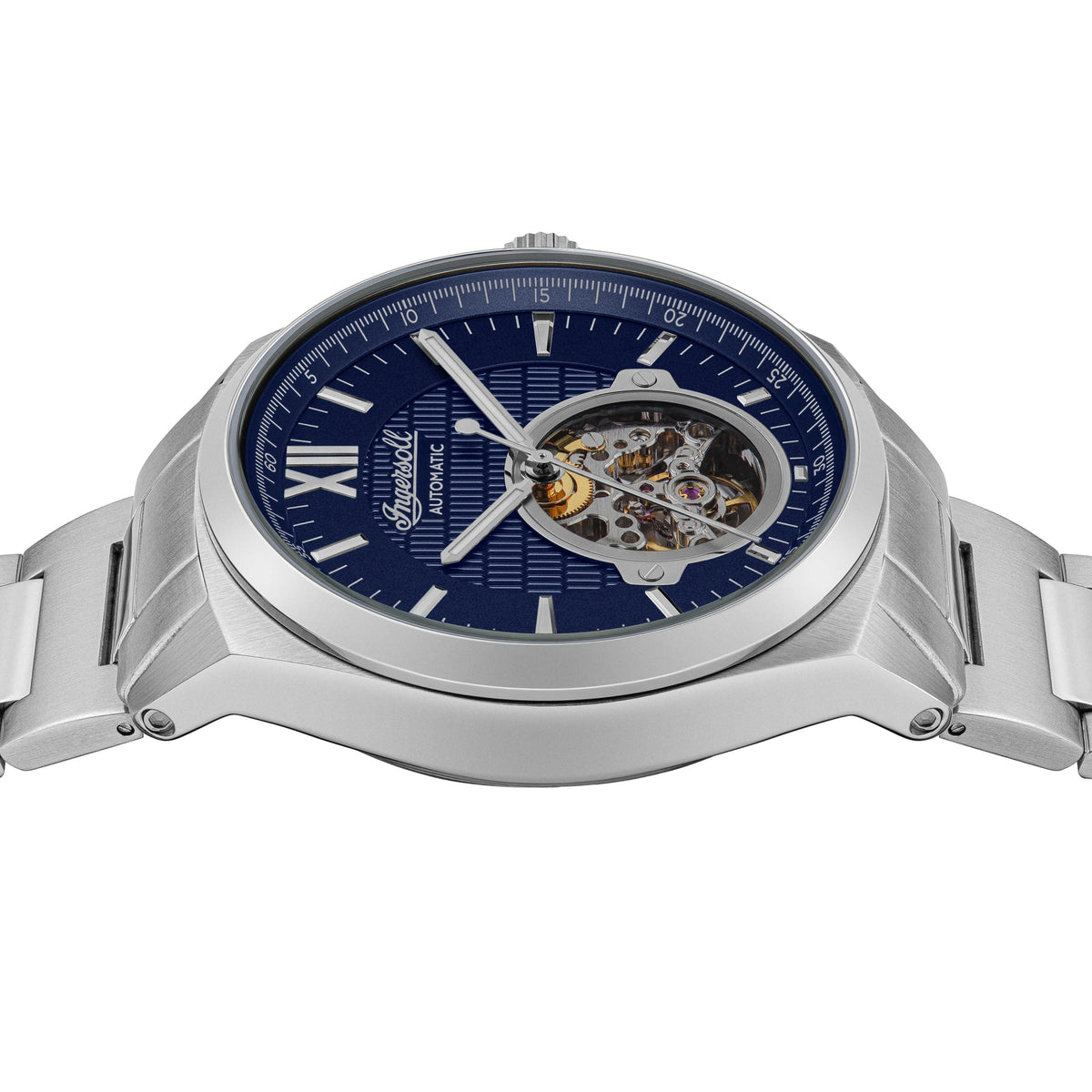 Ingersoll Automatic Blue Dial and Stainless Steel Bracelet With Lifetime Warranty Analog Watch - For Gents I10902B