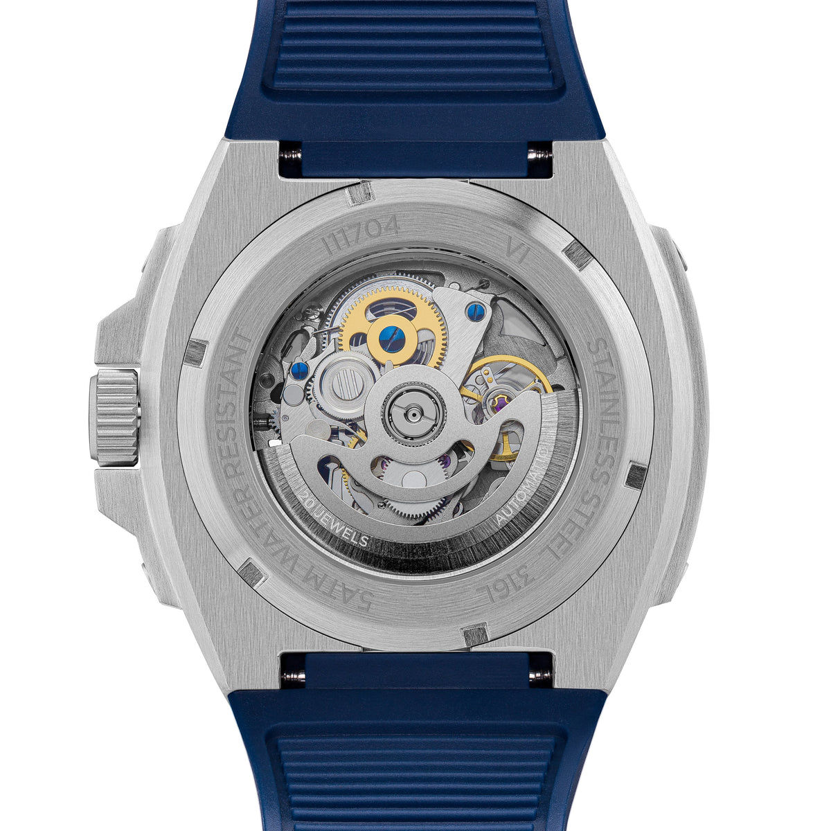 Ingersoll Automatic Blue Dial and a Blue PU Rubber Strap With Lifetime Warranty Analog - For Gents I11704