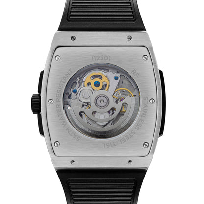 Ingersoll Automatic Black/Silver Dial and Black PU Rubber Strap With Lifetime Warranty Analog Watch - For Gents I12301