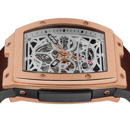 Ingersoll Automatic Silver Skeleton Dial With Lifetime Warranty Analog Watch - For Gents  I12303