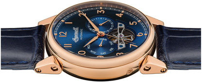 Ingersoll Automatic Blue Skeleton Dial With Lifetime Warranty Analog Watch - For Gents  I12702