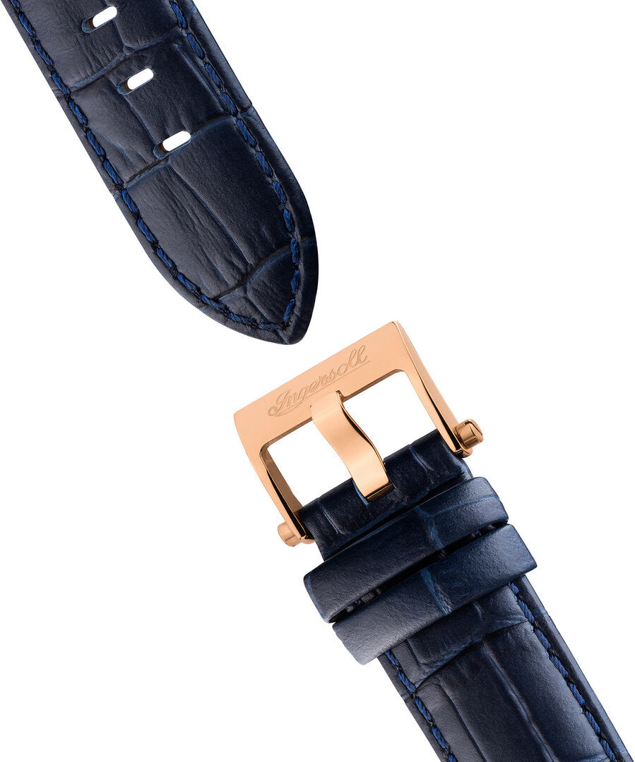 Ingersoll Automatic Blue Skeleton Dial With Lifetime Warranty Analog Watch - For Gents  I12702