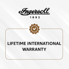 Ingersoll 1892 The Broadway Automatic Mens Analog Watch with Pale Brown Dial and Stainless Steel Gold Bracelet - I12902, Band_Green