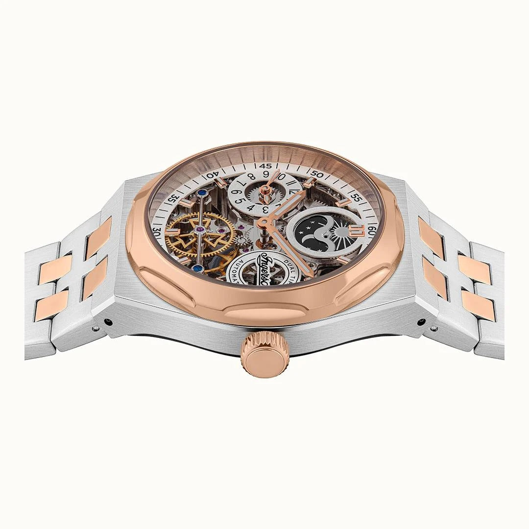 Ingersoll Automatic Grey Skeleton Dial With Lifetime Warranty Analog Watch - For Gents  I12906