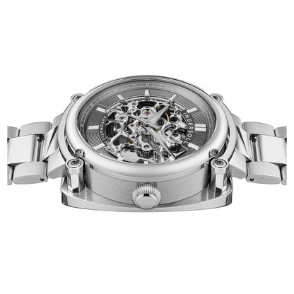 Ingersoll Automatic Grey Skeleton Dial With Lifetime Warranty Analog Watch - For Gents  I13304