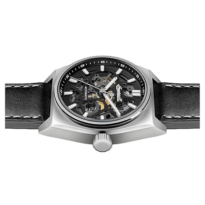 Ingersoll Automatic Black Skeleton Dial With Lifetime Warranty Analog Watch - For Gents  I14301