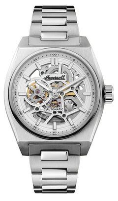 Ingersoll Automatic White Dial and Stainless Steel Bracelet With Lifetime Warranty Analog Watch - For Gents I14303