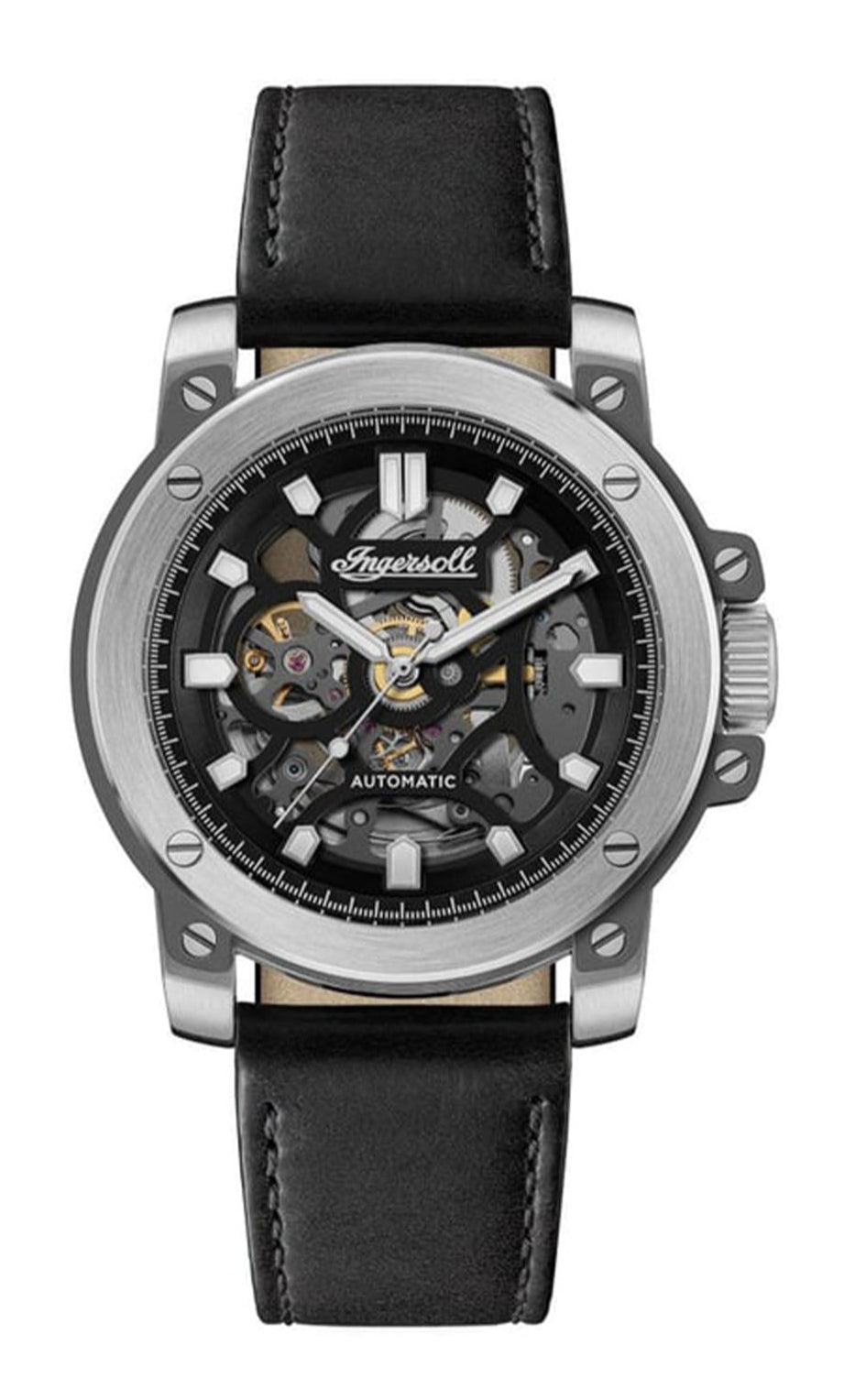 Ingersoll Automatic Black Skeleton Dial With Lifetime Warranty Analog Watch - For Gents  I14401